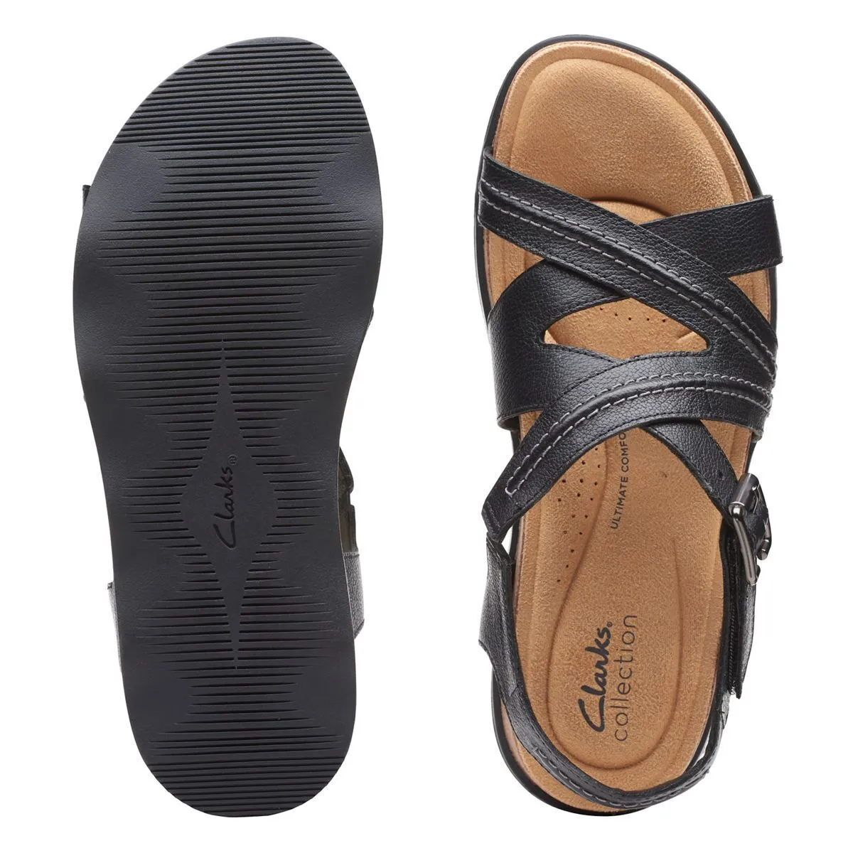 Clarks Women's Brynn Ave Black Leather 26165257