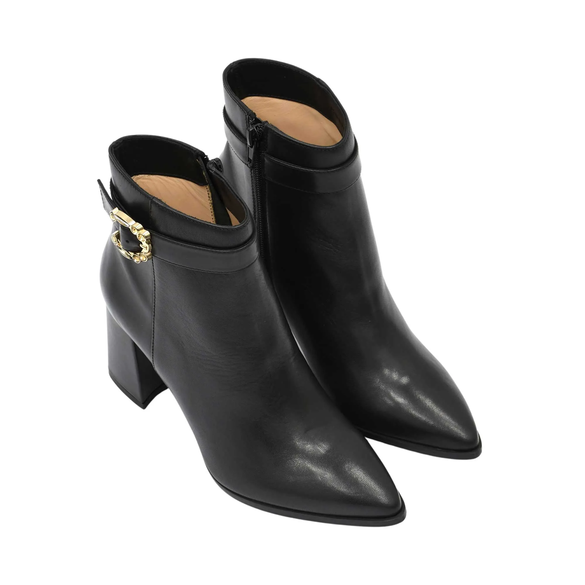 Conhpol Women's Czarny Black Boots With Heels