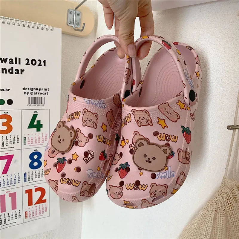 CUTE BEAR PRINT SLIPPERS UB2767