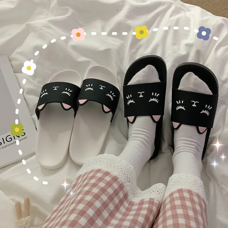 CUTE CARTOON CAT EAR SLIPPERS UB2768