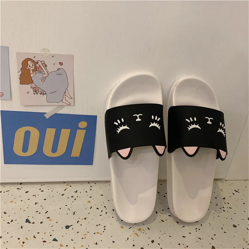 CUTE CARTOON CAT EAR SLIPPERS UB2768