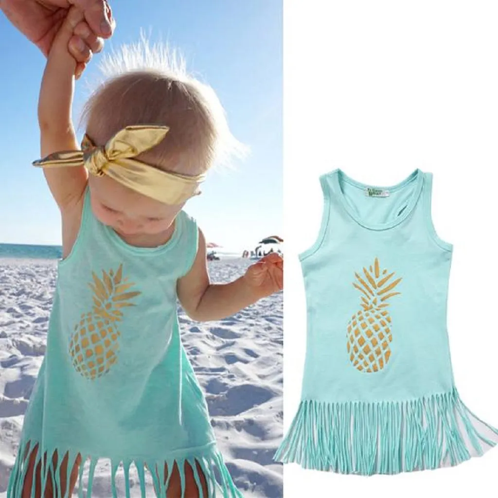 Cute Pineapple Fringe Dress