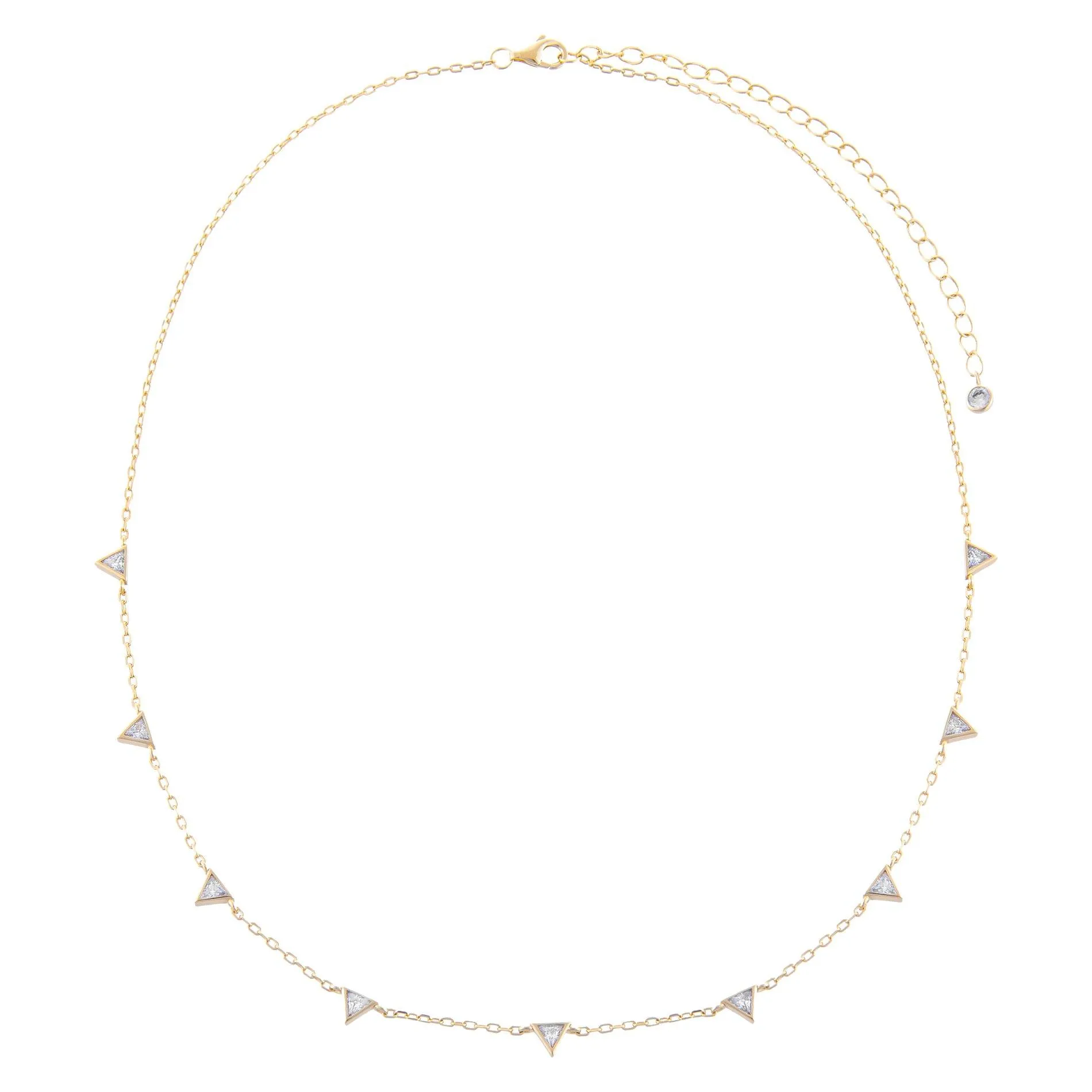 CZ Triangle Necklace
