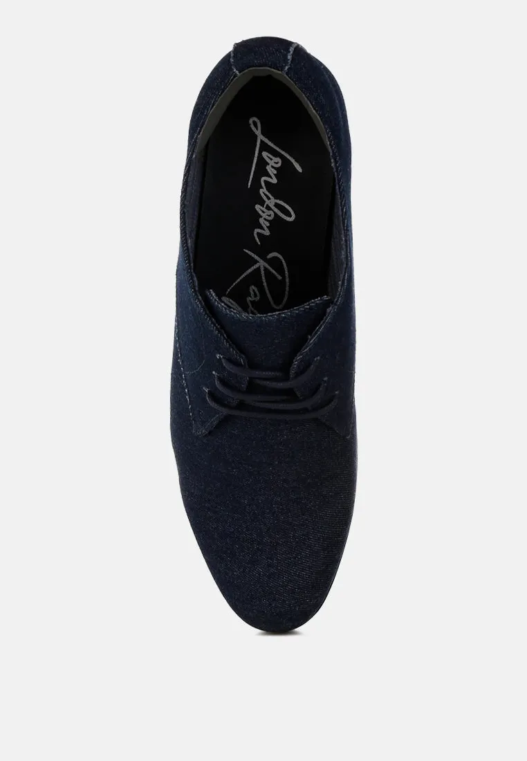 Denim Oxford Shoes By RUW