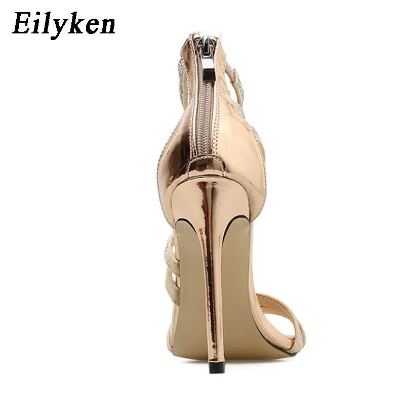 Eilyken Sparkling Diamond Crystal High Heels Sandals