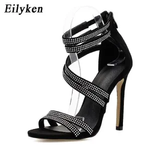 Eilyken Sparkling Diamond Crystal High Heels Sandals