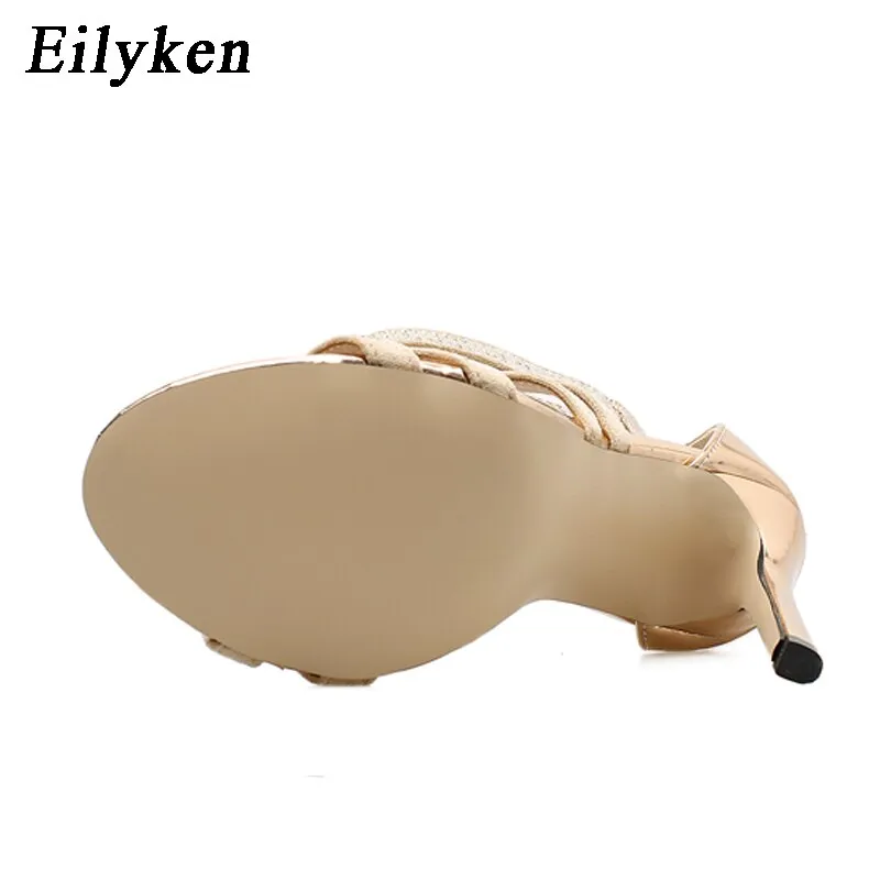 Eilyken Sparkling Diamond Crystal High Heels Sandals