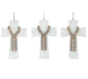 Embossed Tin Cross Ornament