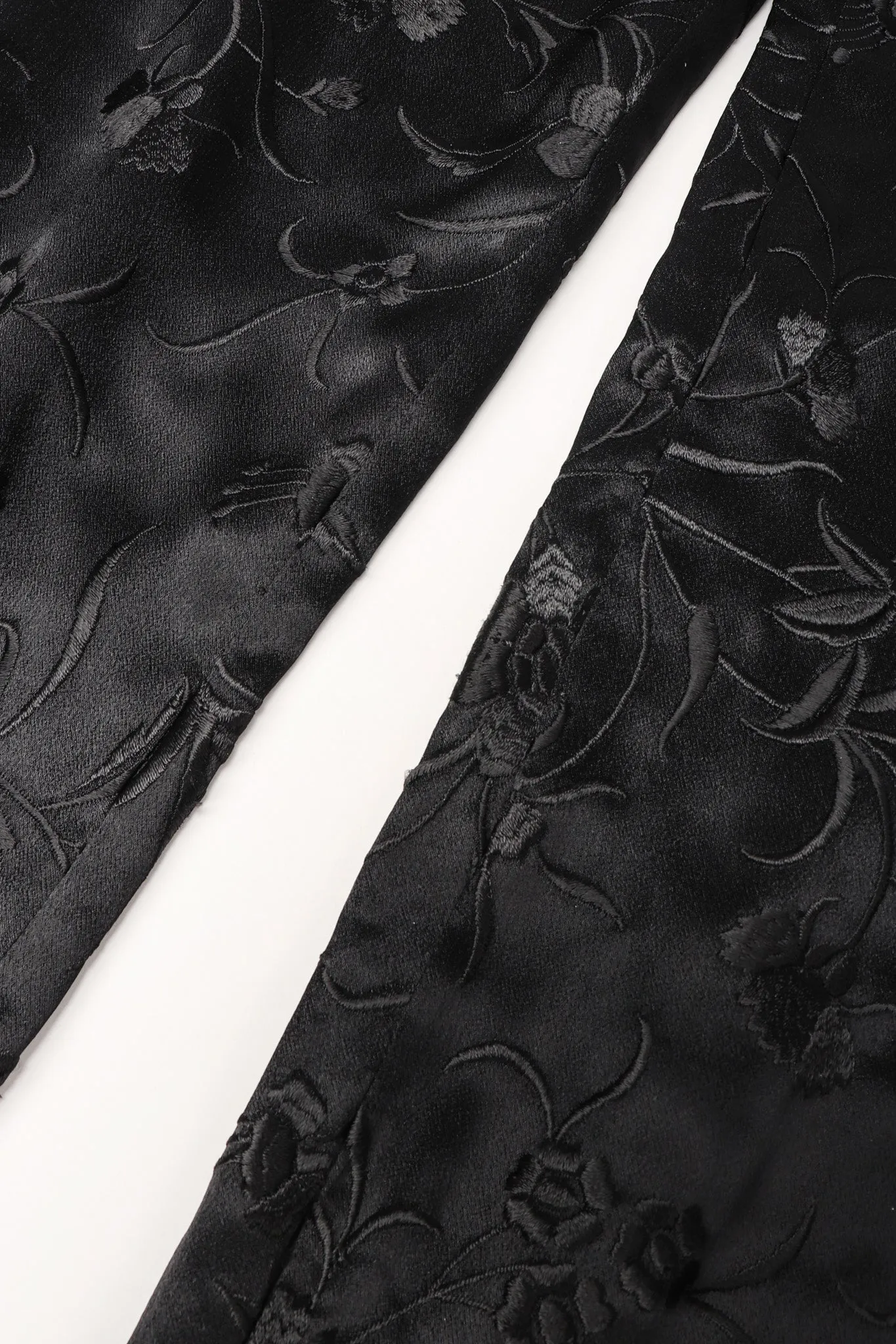 Embroidered Silk Stirrup Pant
