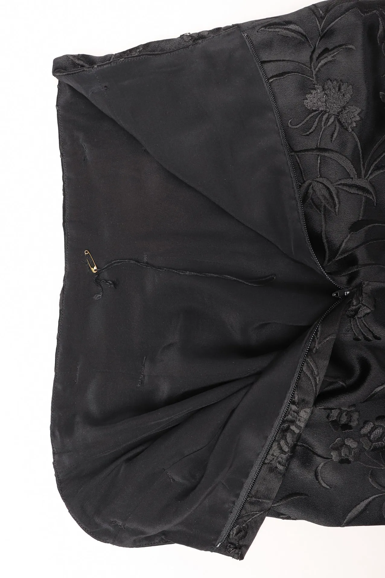 Embroidered Silk Stirrup Pant
