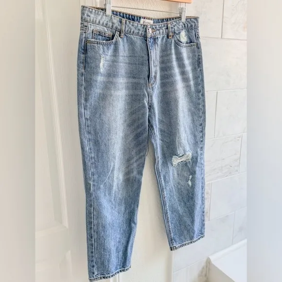 EVIDNT Los Angeles Distressed Cropped Jeans - Size 31, Stylish &amp; Modern