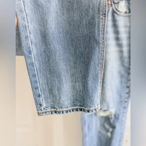 EVIDNT Los Angeles Distressed Cropped Jeans - Size 31, Stylish &amp; Modern