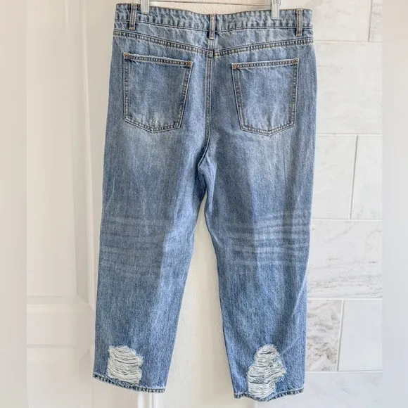 EVIDNT Los Angeles Distressed Cropped Jeans - Size 31, Stylish &amp; Modern