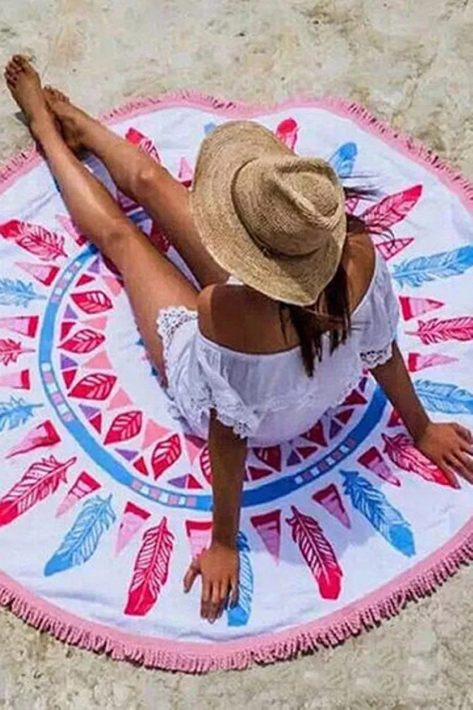 Fab Roundie Bohemian Beach Towel in Three Different Styles