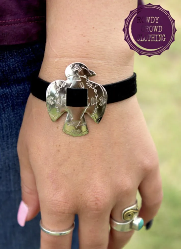 Fancy Phoenix Suede Bracelet