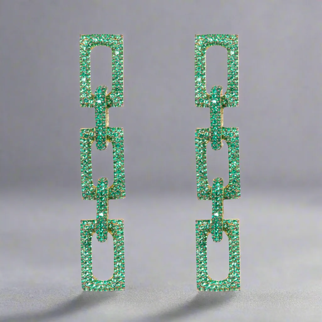 Flat Block Earrings