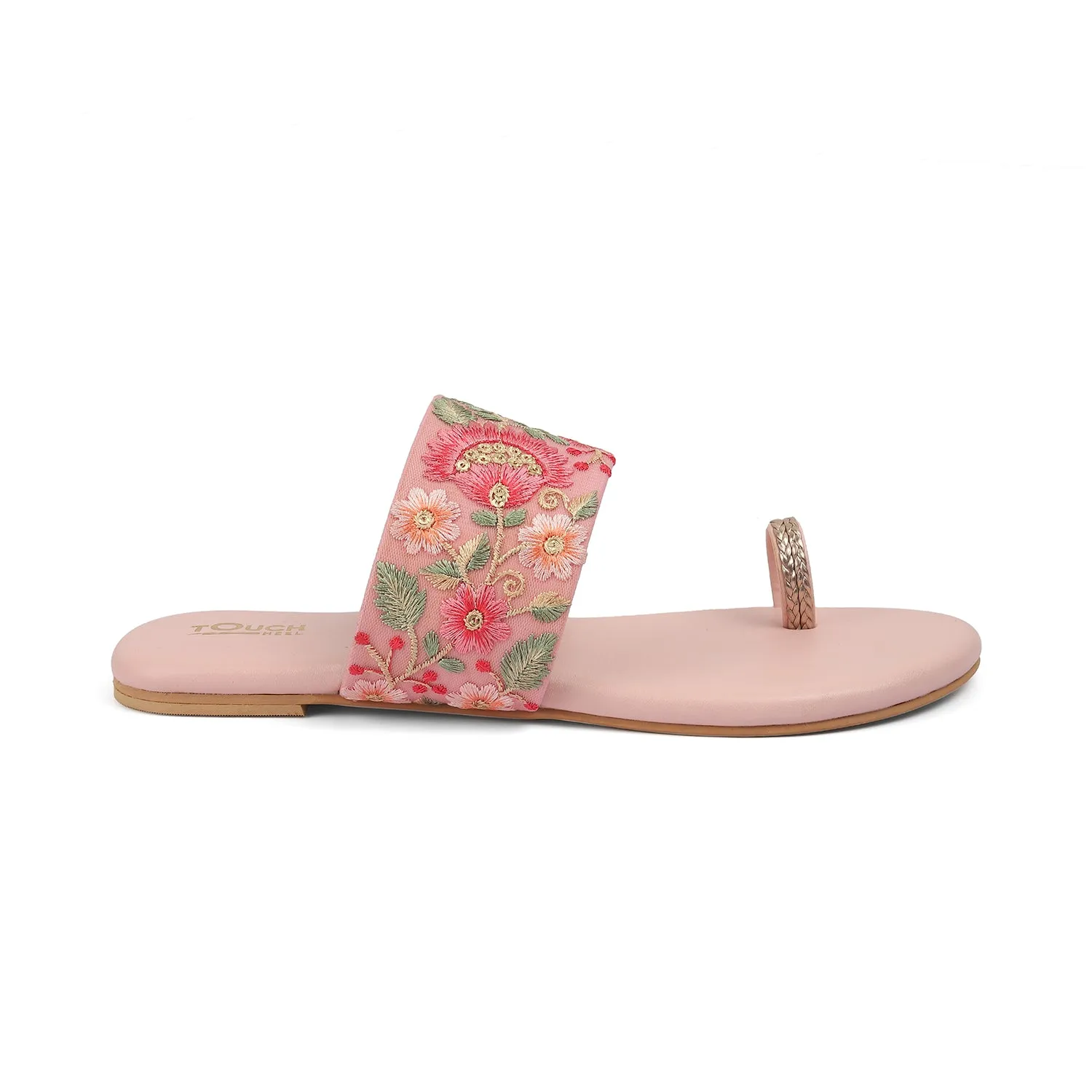 Floral Fusion: Embroidered Sandals