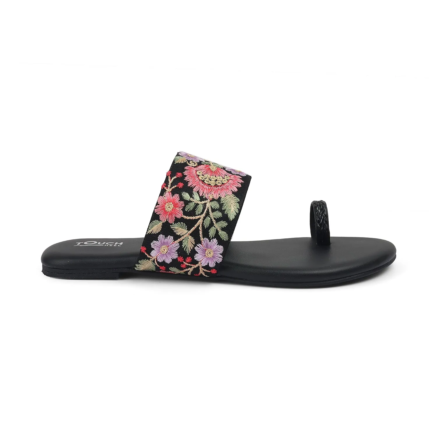 Floral Fusion: Embroidered Sandals