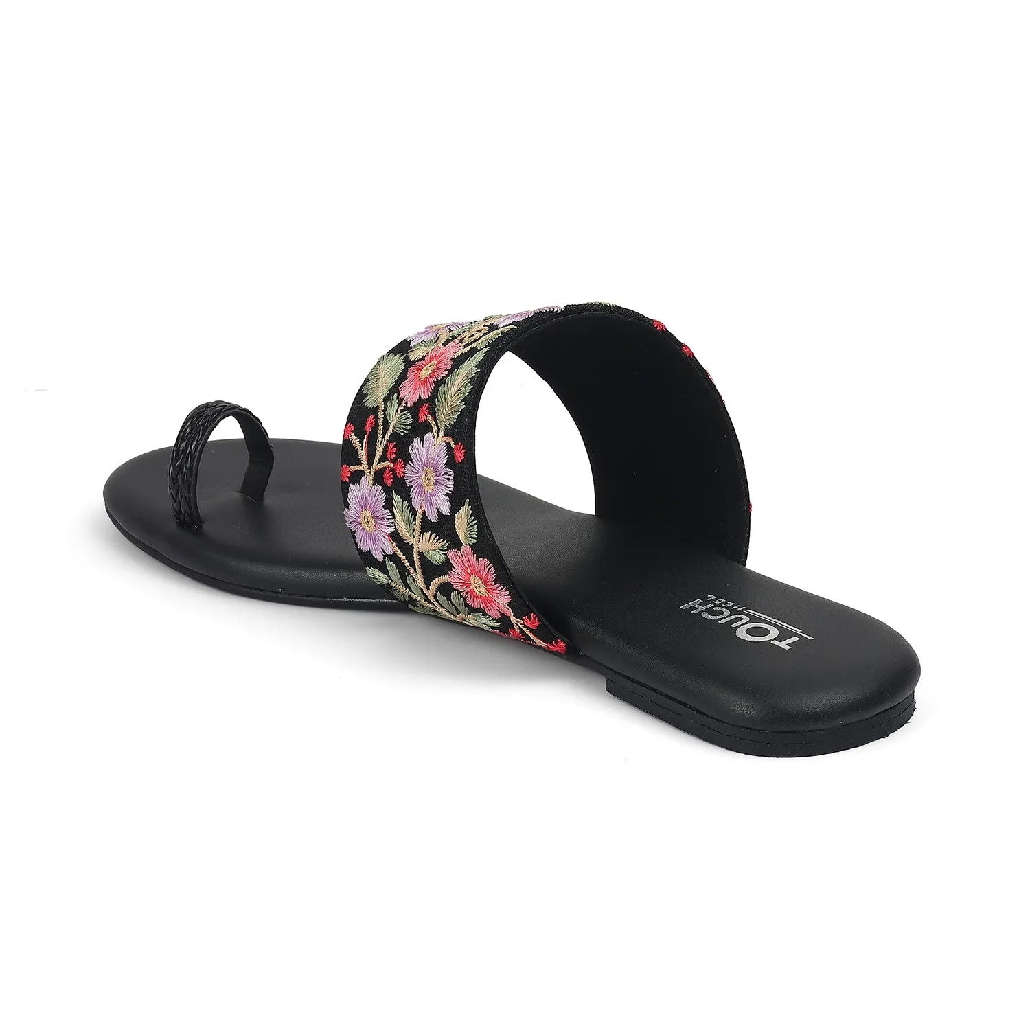 Floral Fusion: Embroidered Sandals