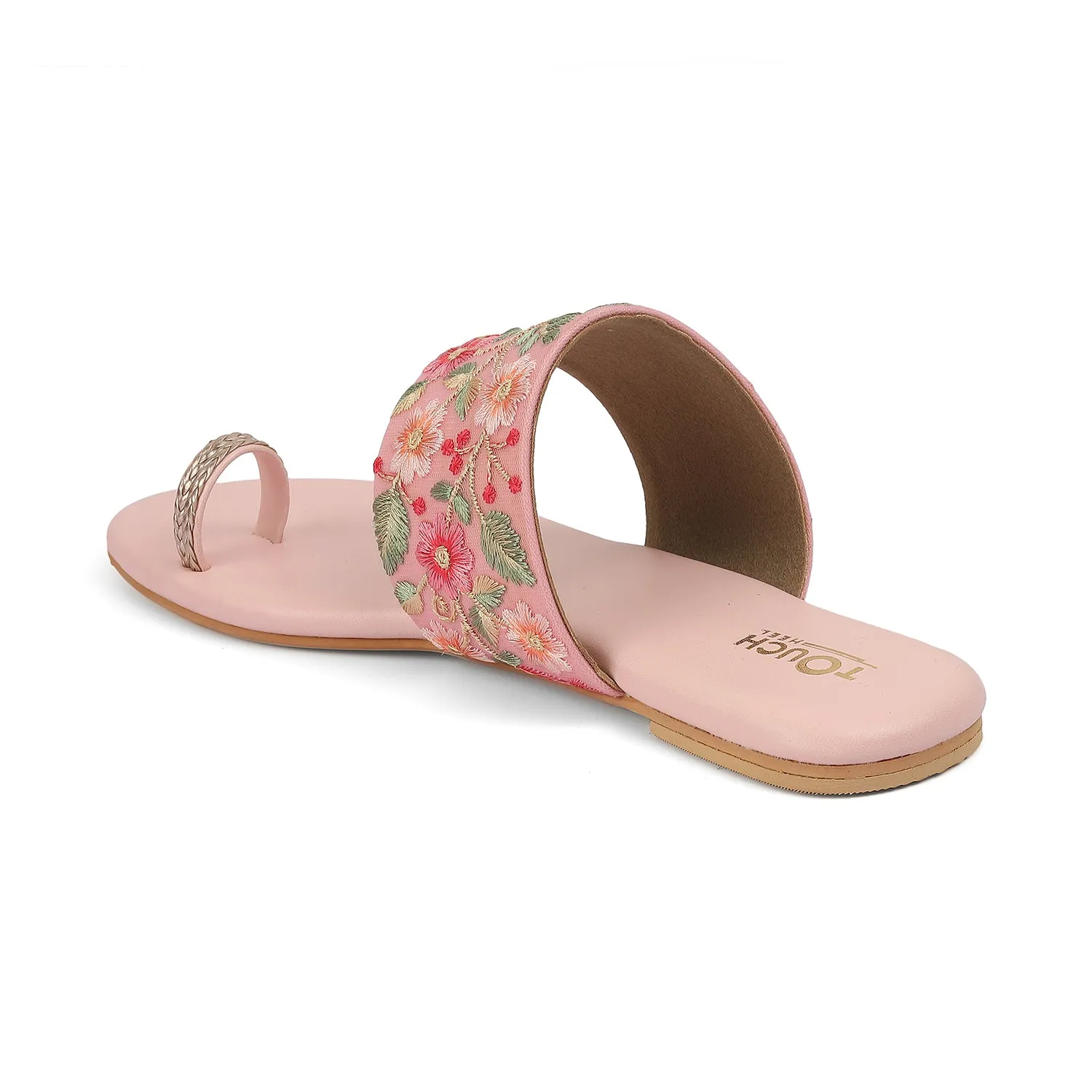 Floral Fusion: Embroidered Sandals