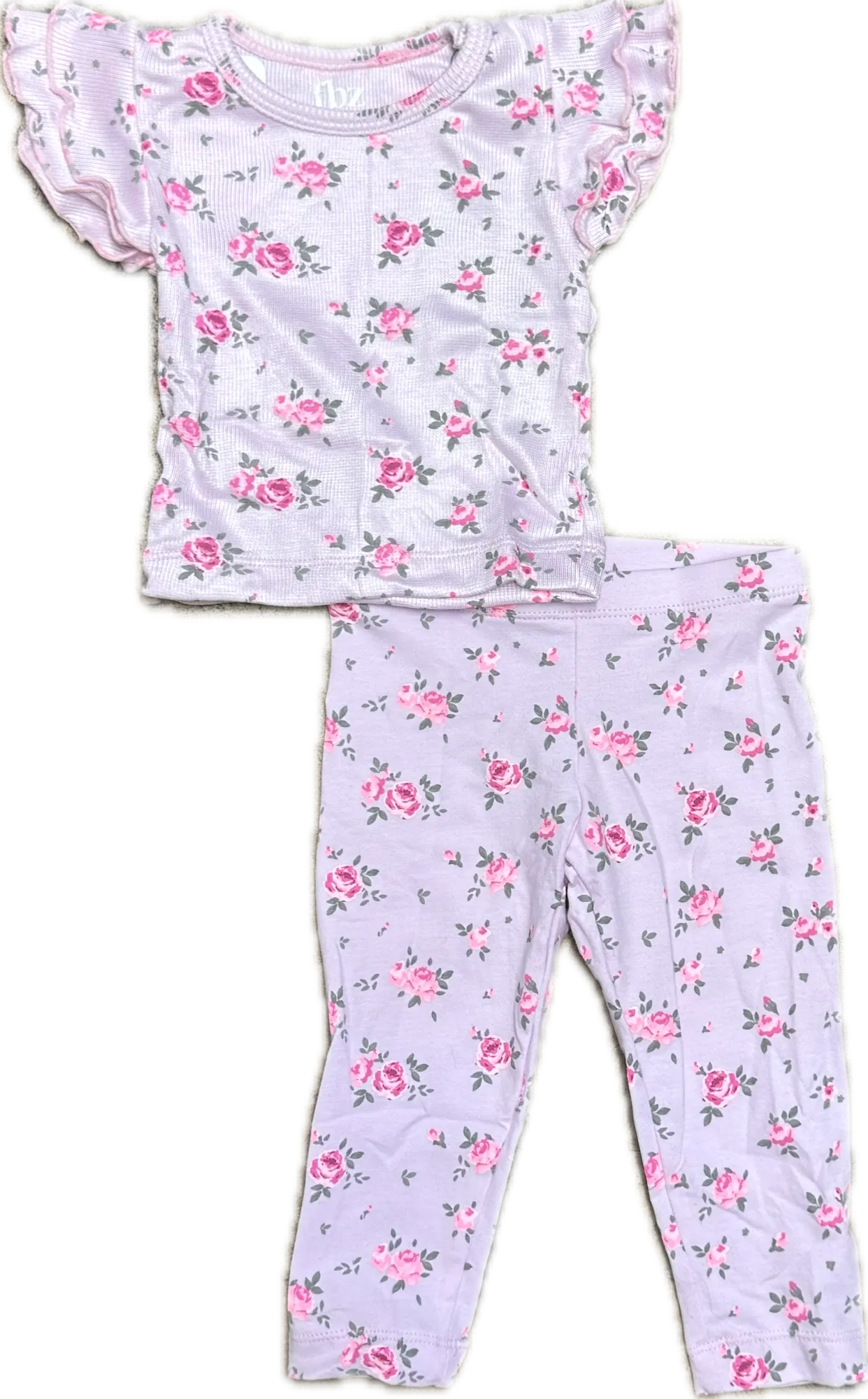 FLOWERS BY ZOE- Pink Liberty Baby Lounge Set