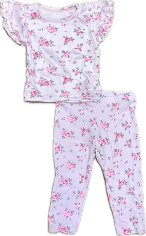 FLOWERS BY ZOE- Pink Liberty Baby Lounge Set