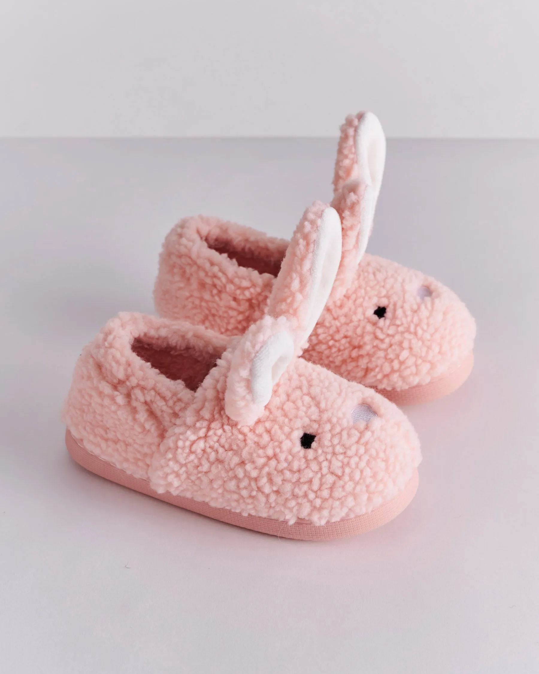 Fluffy Bunny Sherpa Kids Slippers