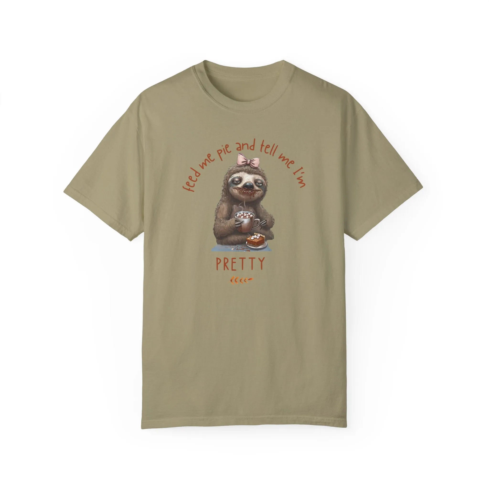 Funny Thanksgiving Feed Me Pie And Tell Me I'm Pretty Women's T-Shirt