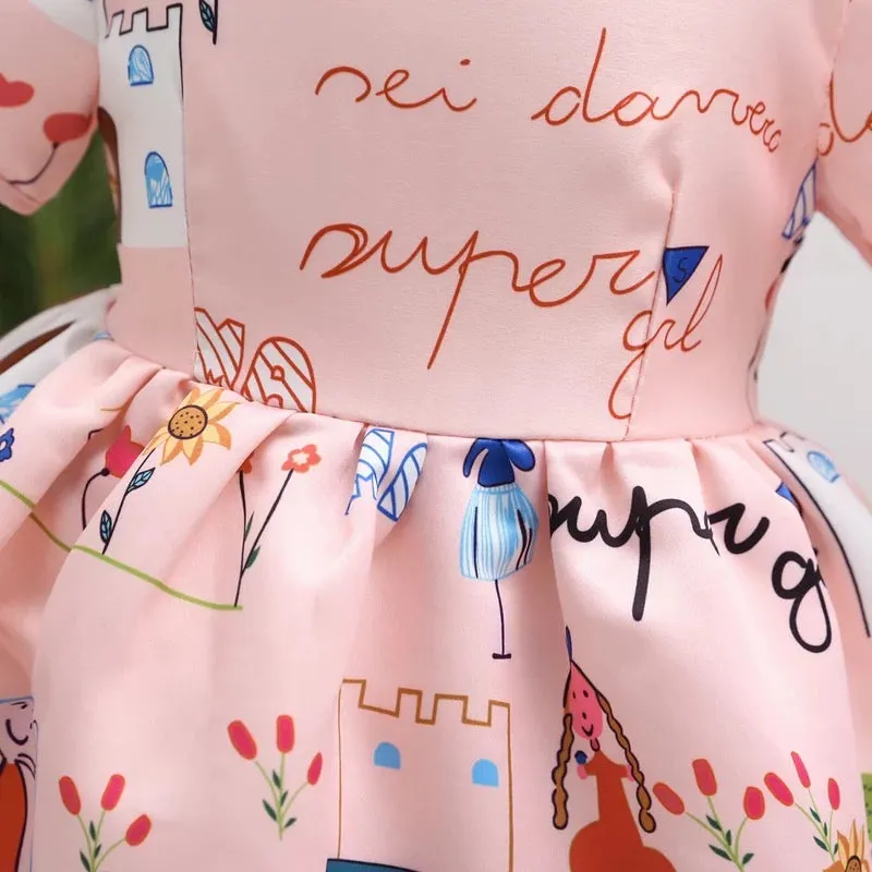 Glam Chic Print Toddler Dress