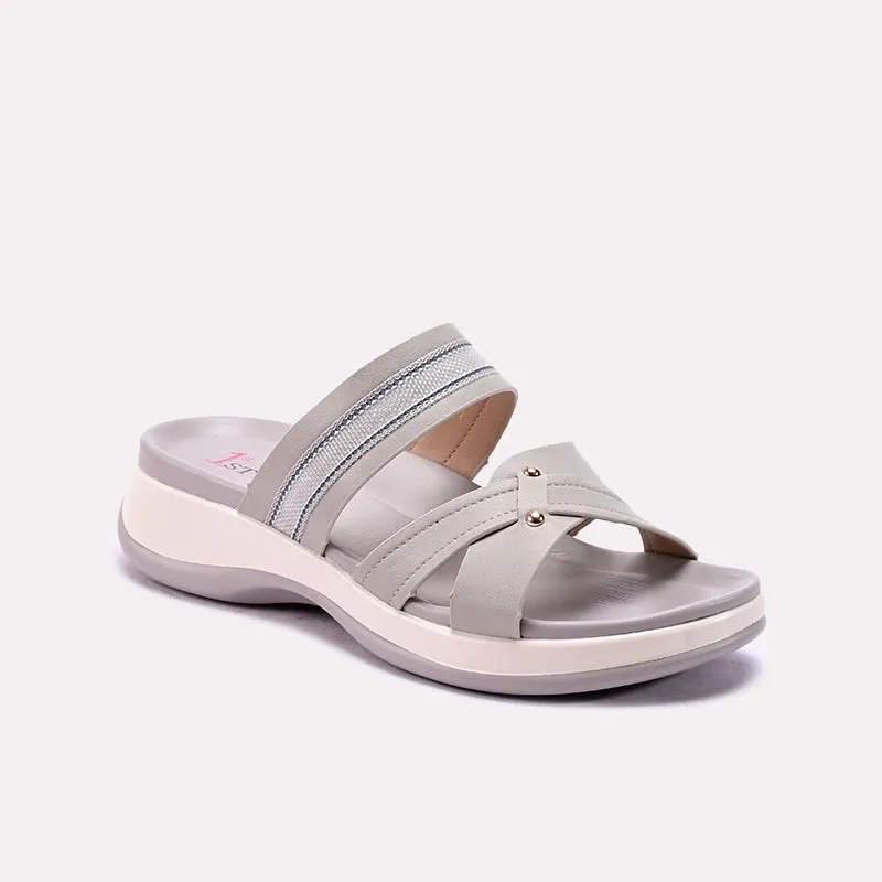 Gray Soft Casual Slippers 0413189