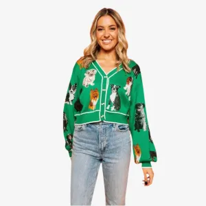 Green Dog Cardigan