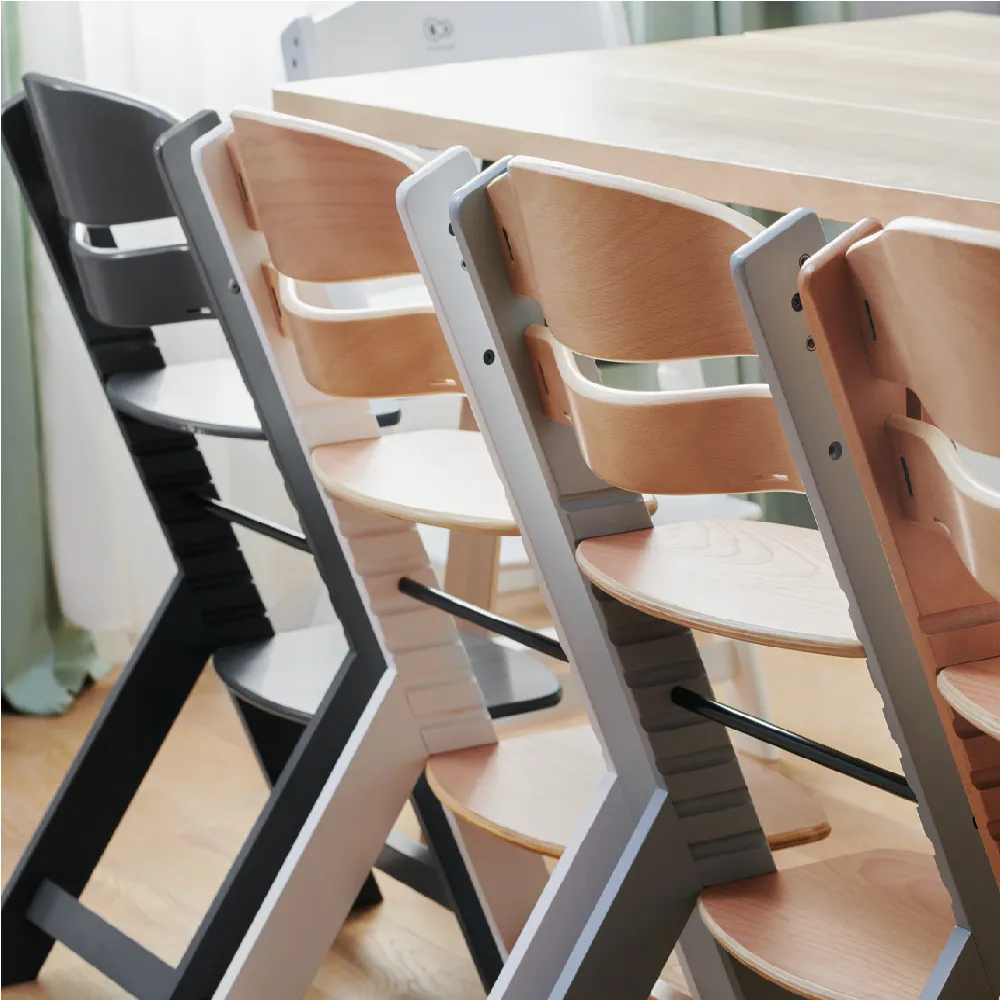 Grow-with-Me Modern Eco-Wooden Highchair & Tray | Height Adjustable | Desk Chair | Natural | 6m - 10 years