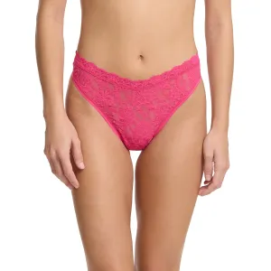 Hanky Panky Lace High Cut V-Front Thong