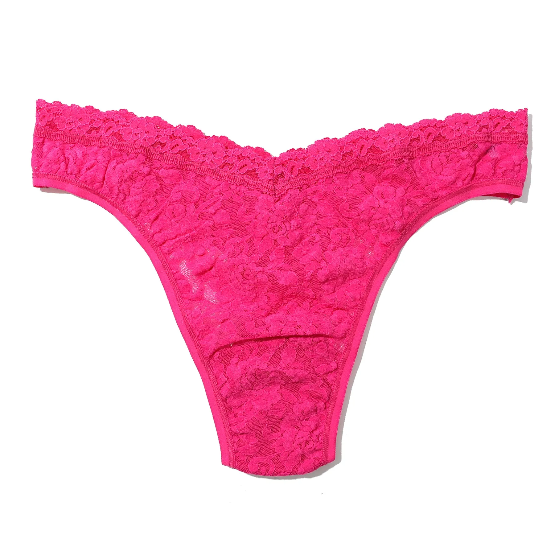 Hanky Panky Lace High Cut V-Front Thong