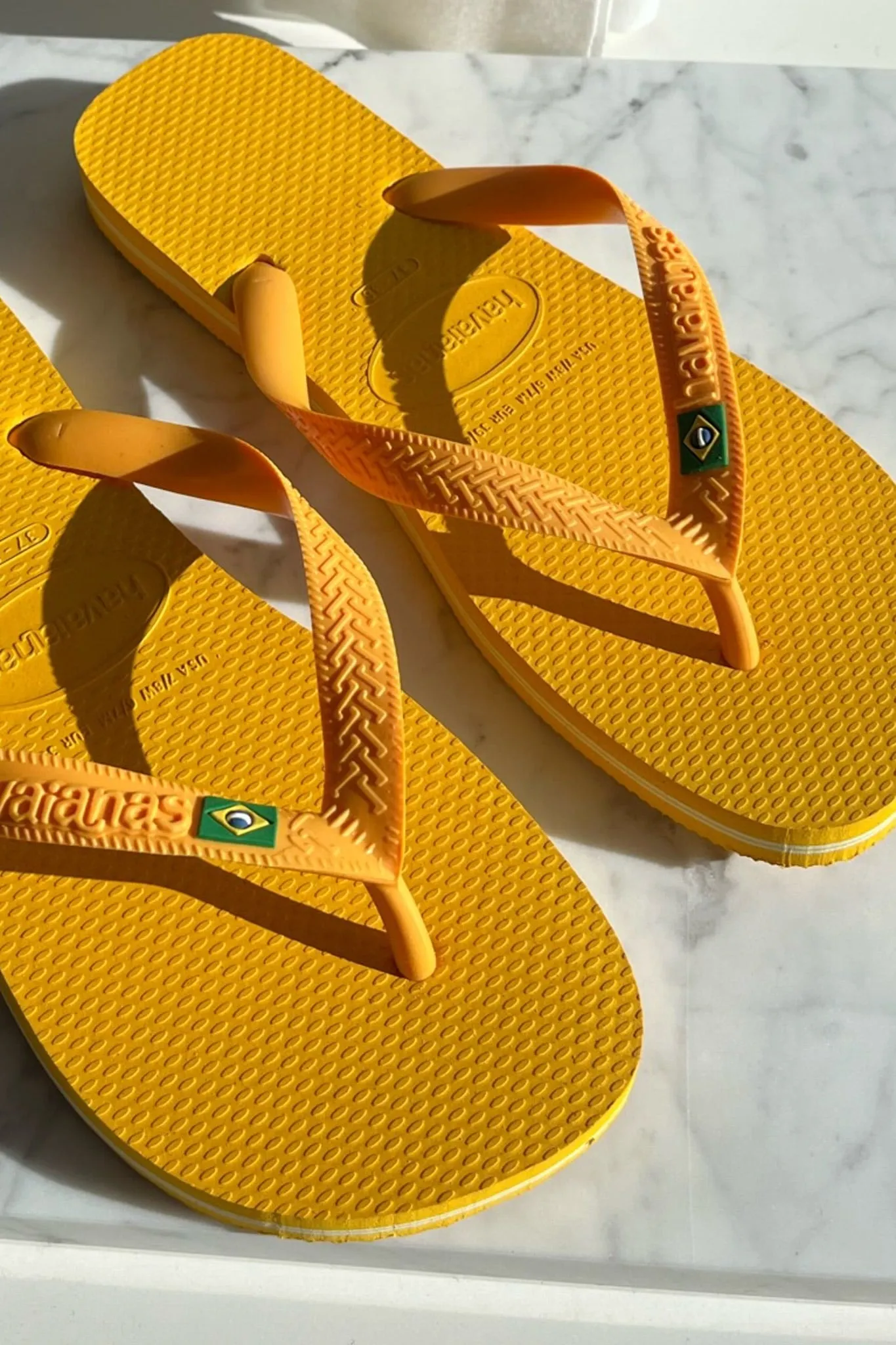 Havaianas Slippers - Orange Med Logo