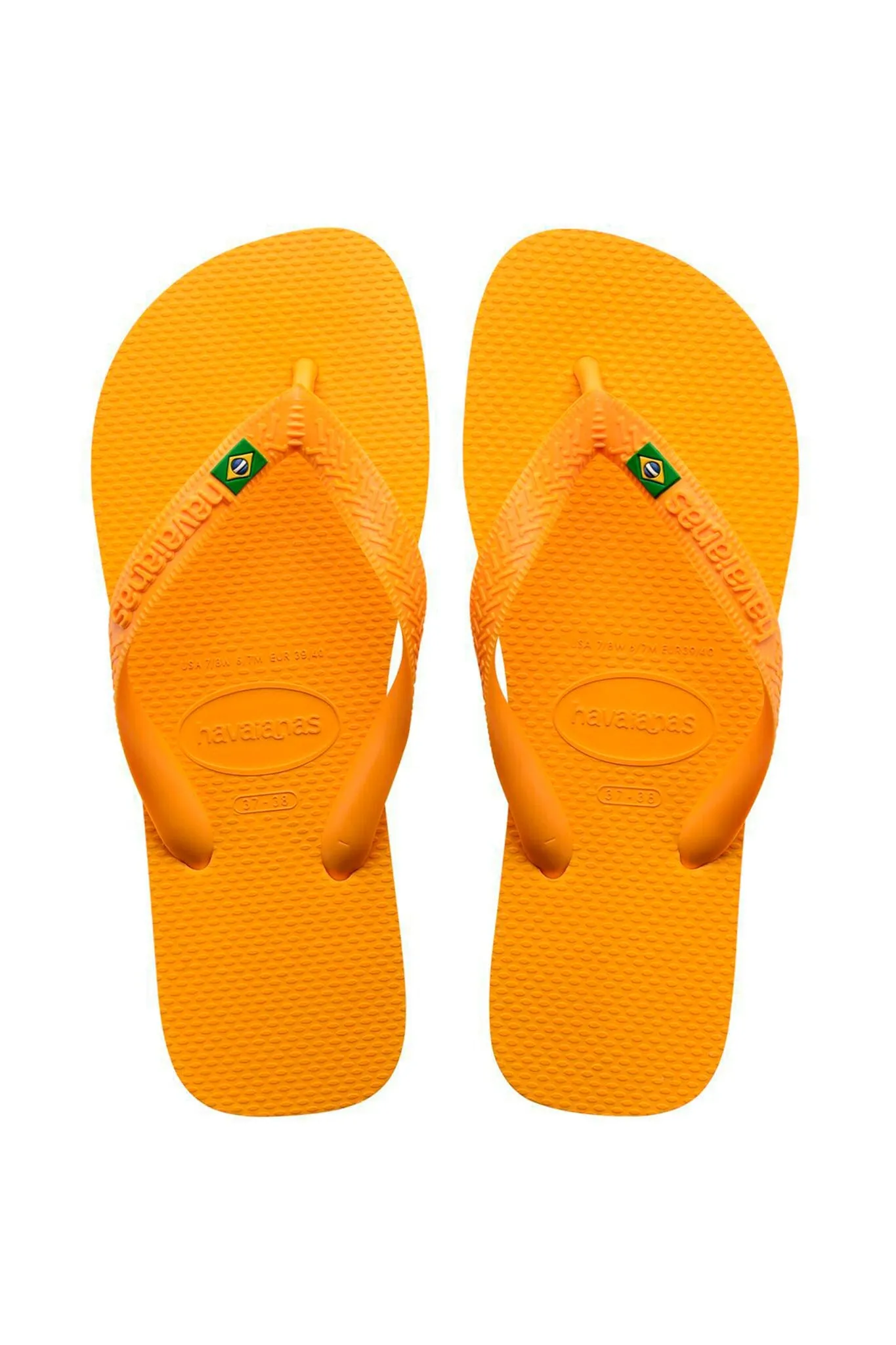 Havaianas Slippers - Orange Med Logo