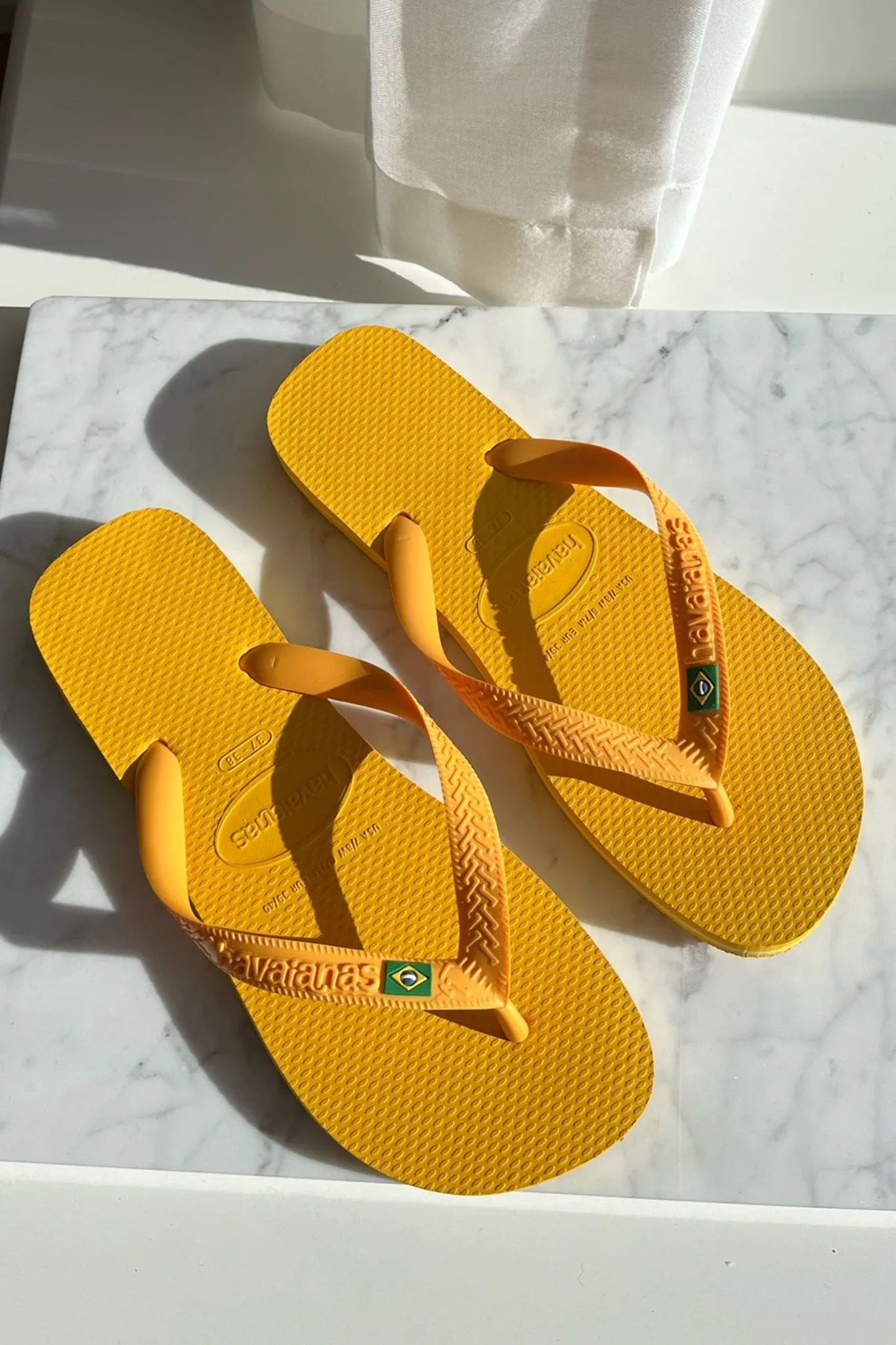 Havaianas Slippers - Orange Med Logo
