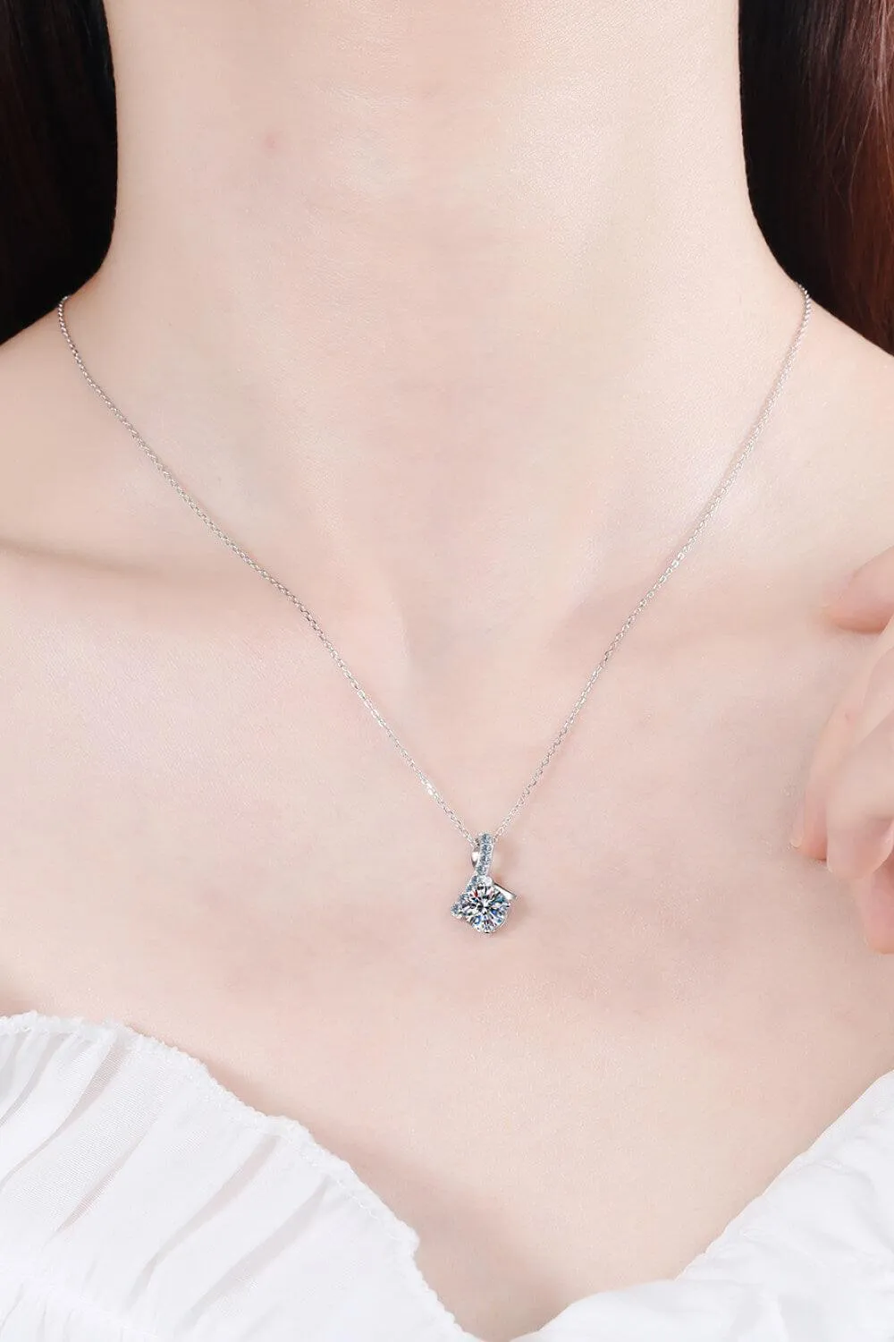 Hazel Blues® | Unique and Chic Moissanite Pendant Necklace