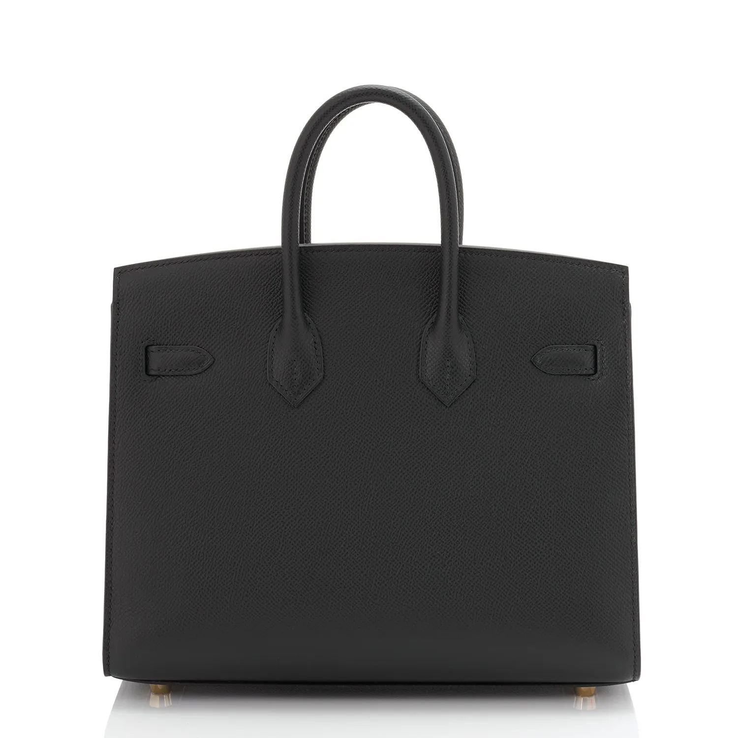 Hermes Birkin 25 Sellier Black Epsom Gold Hardware