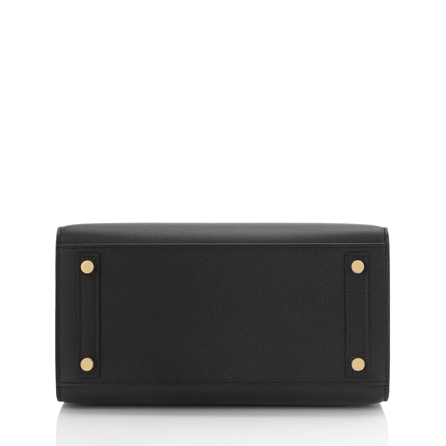 Hermes Birkin 25 Sellier Black Epsom Gold Hardware