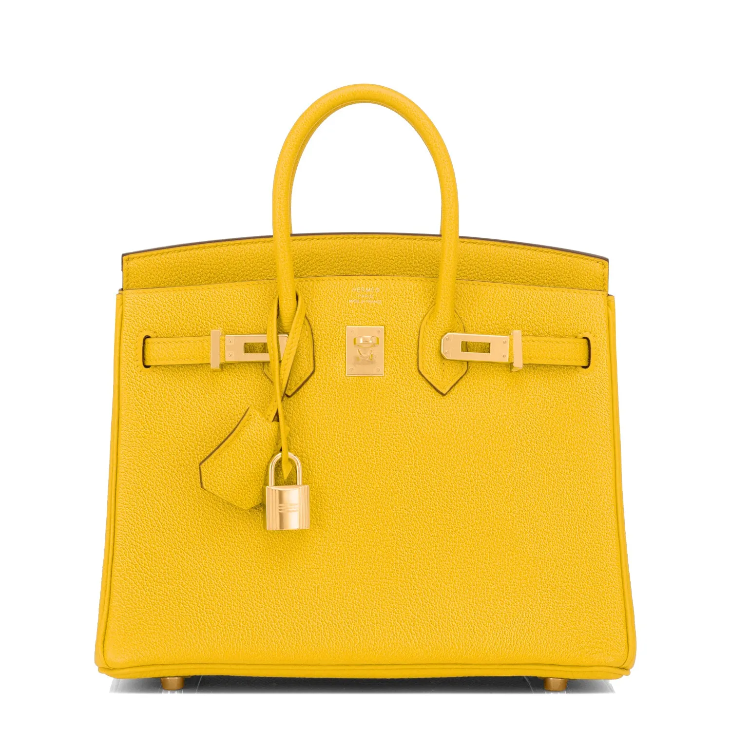 Hermes Birkin 25cm Jaune de Naples Gold Hardware