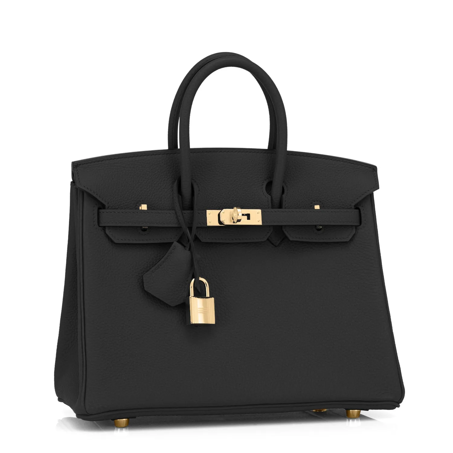 Hermes Black 25cm Birkin Togo Gold Hardware