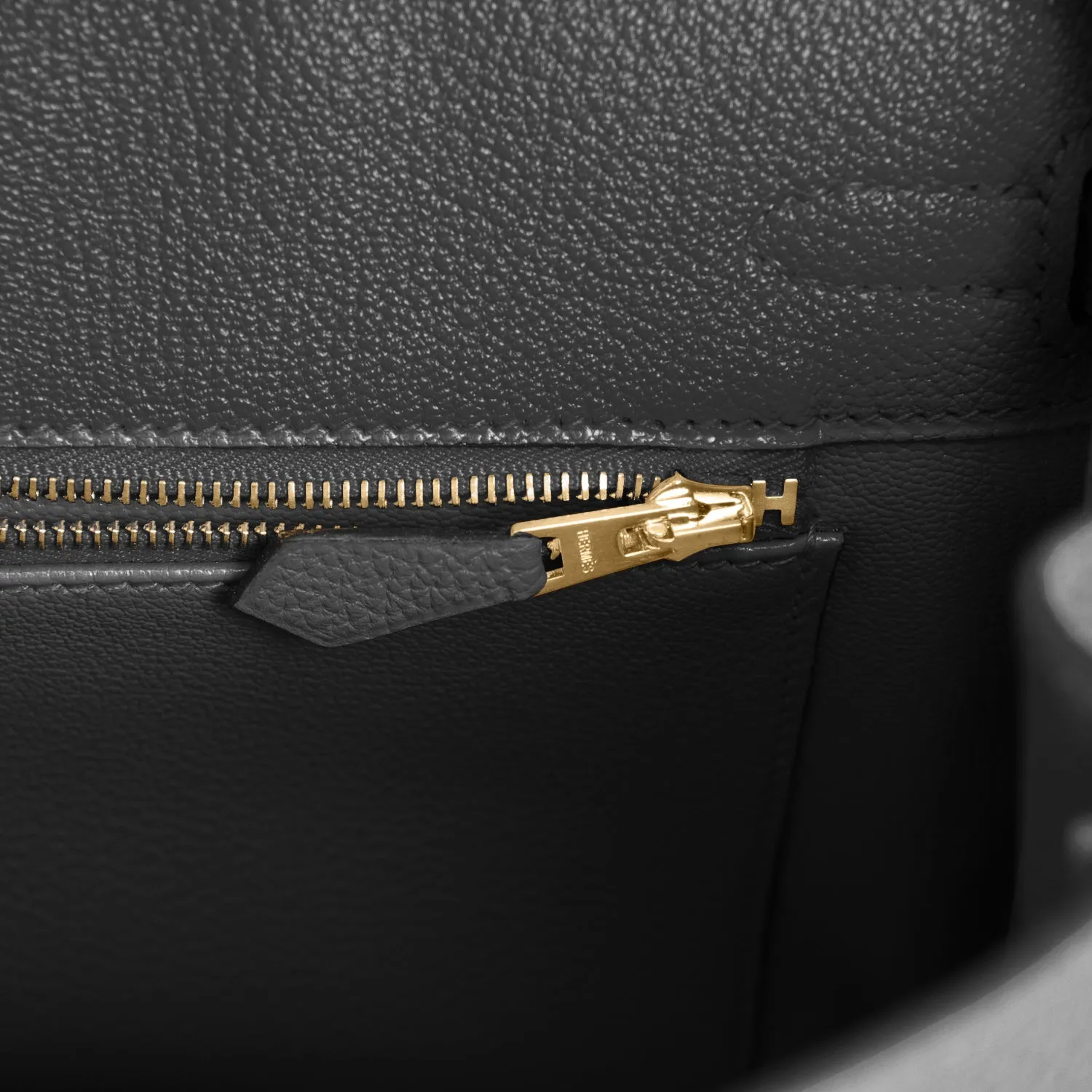 Hermes Black 25cm Birkin Togo Gold Hardware