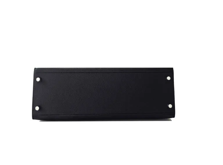 Hermes Black 32cm Epsom Sellier Kelly Palladium Hardware X