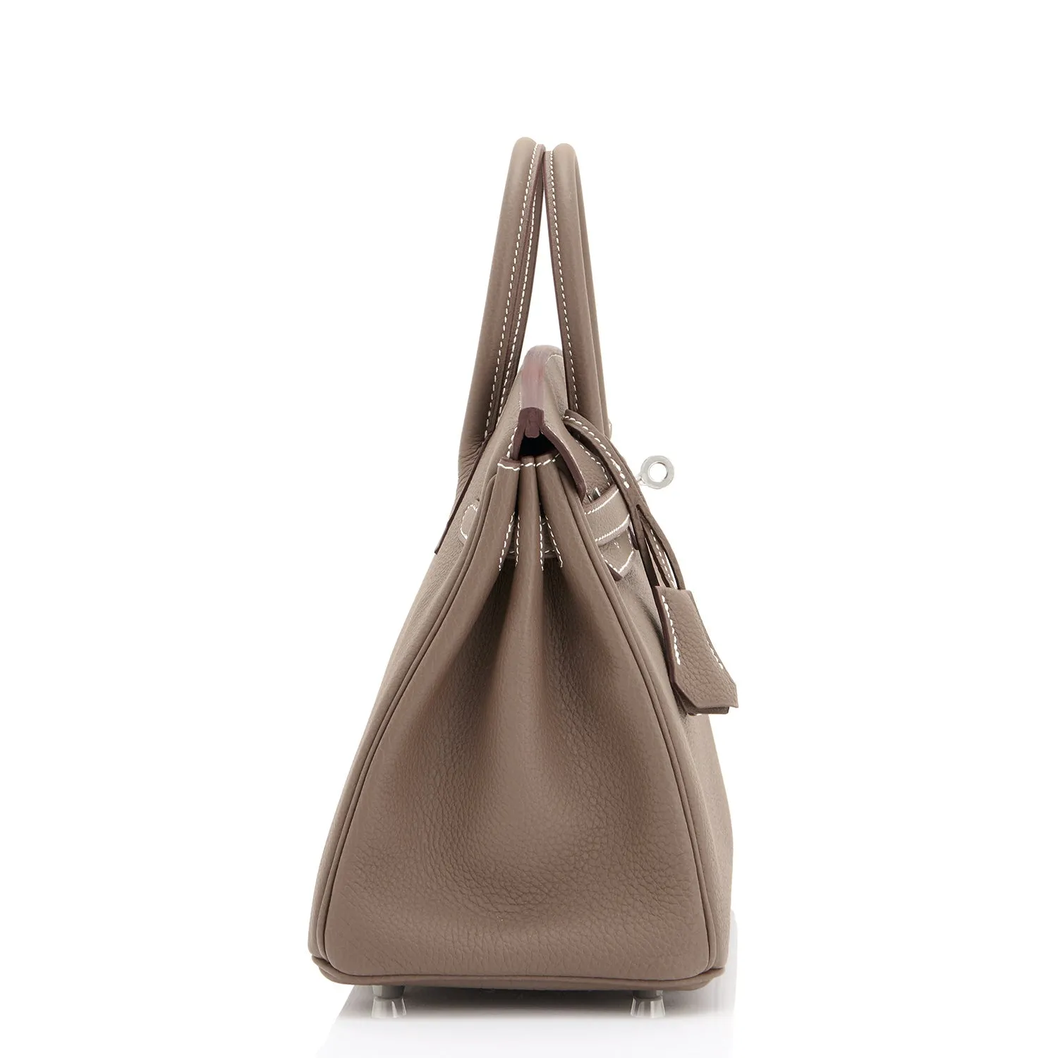 Hermes Etoupe Birkin 25cm Togo Palladium Hardware