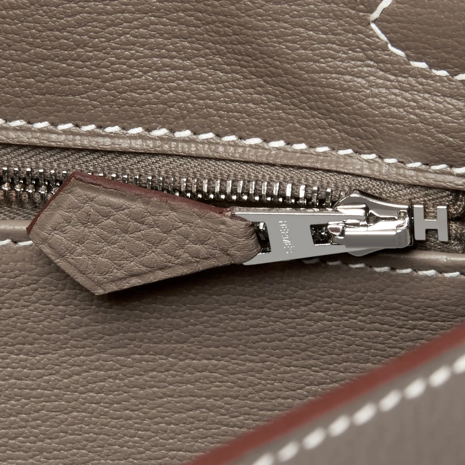 Hermes Etoupe Birkin 25cm Togo Palladium Hardware