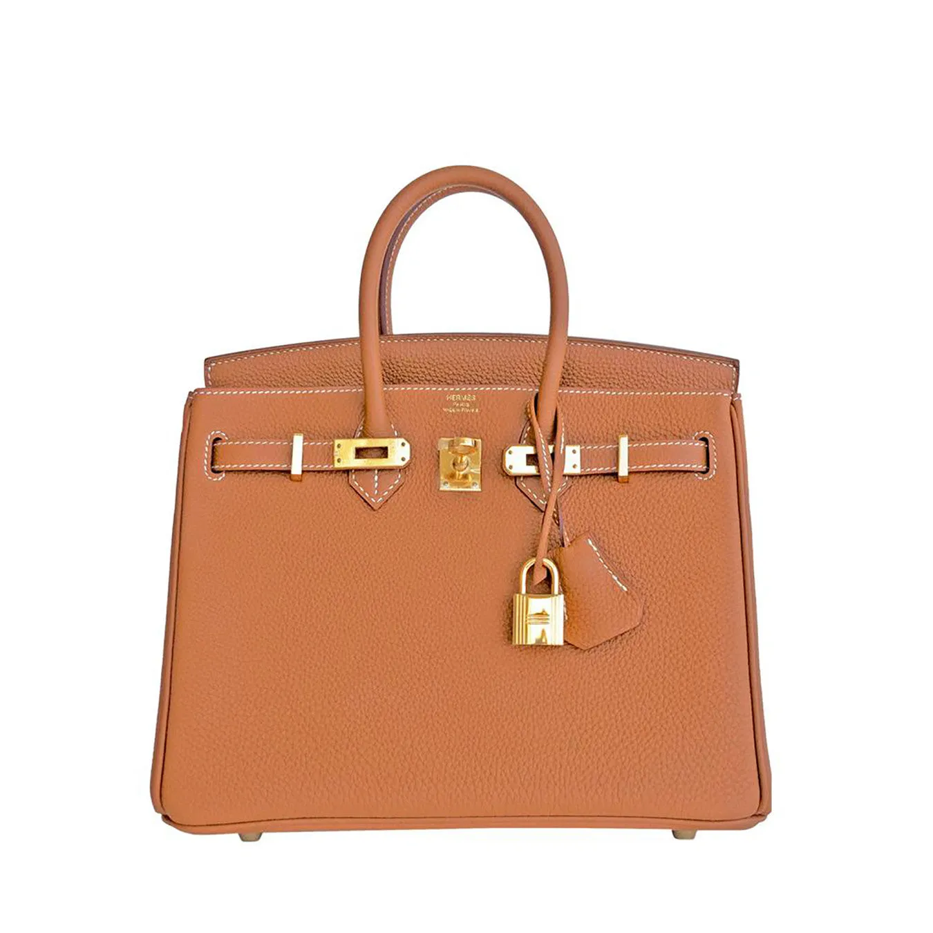 Hermes Gold Baby Birkin 25cm Togo Gold GHW Satchel Jewel