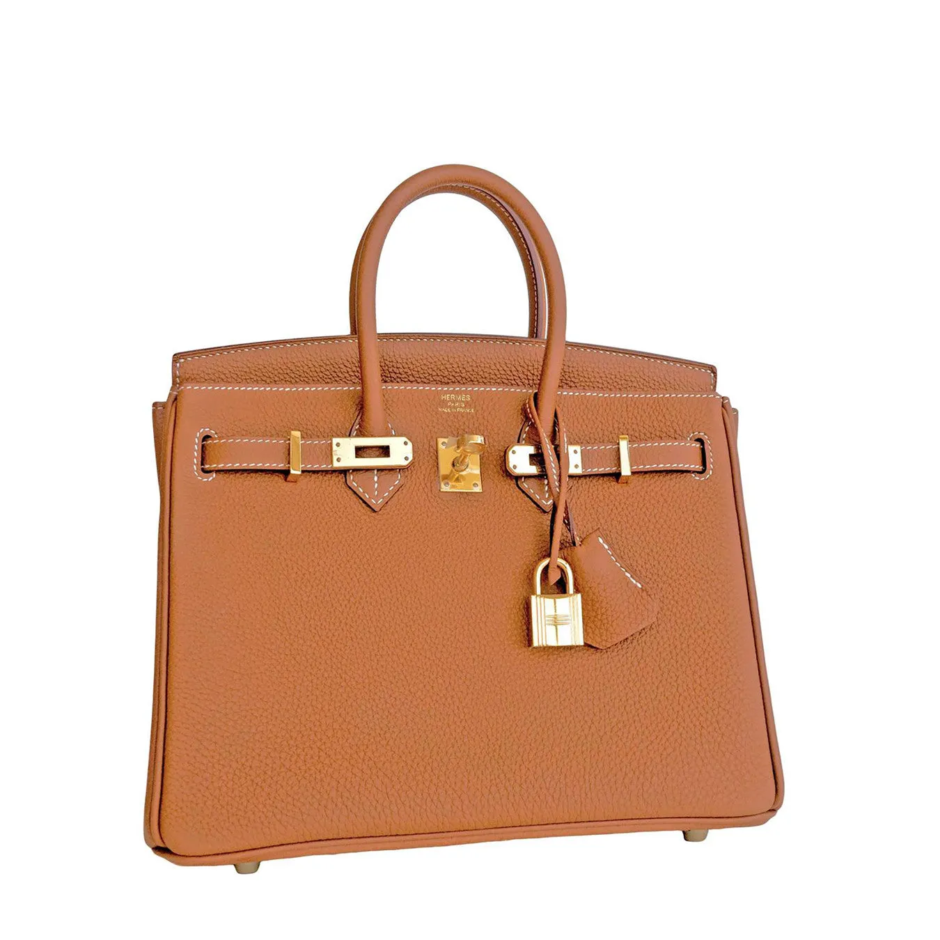 Hermes Gold Baby Birkin 25cm Togo Gold GHW Satchel Jewel