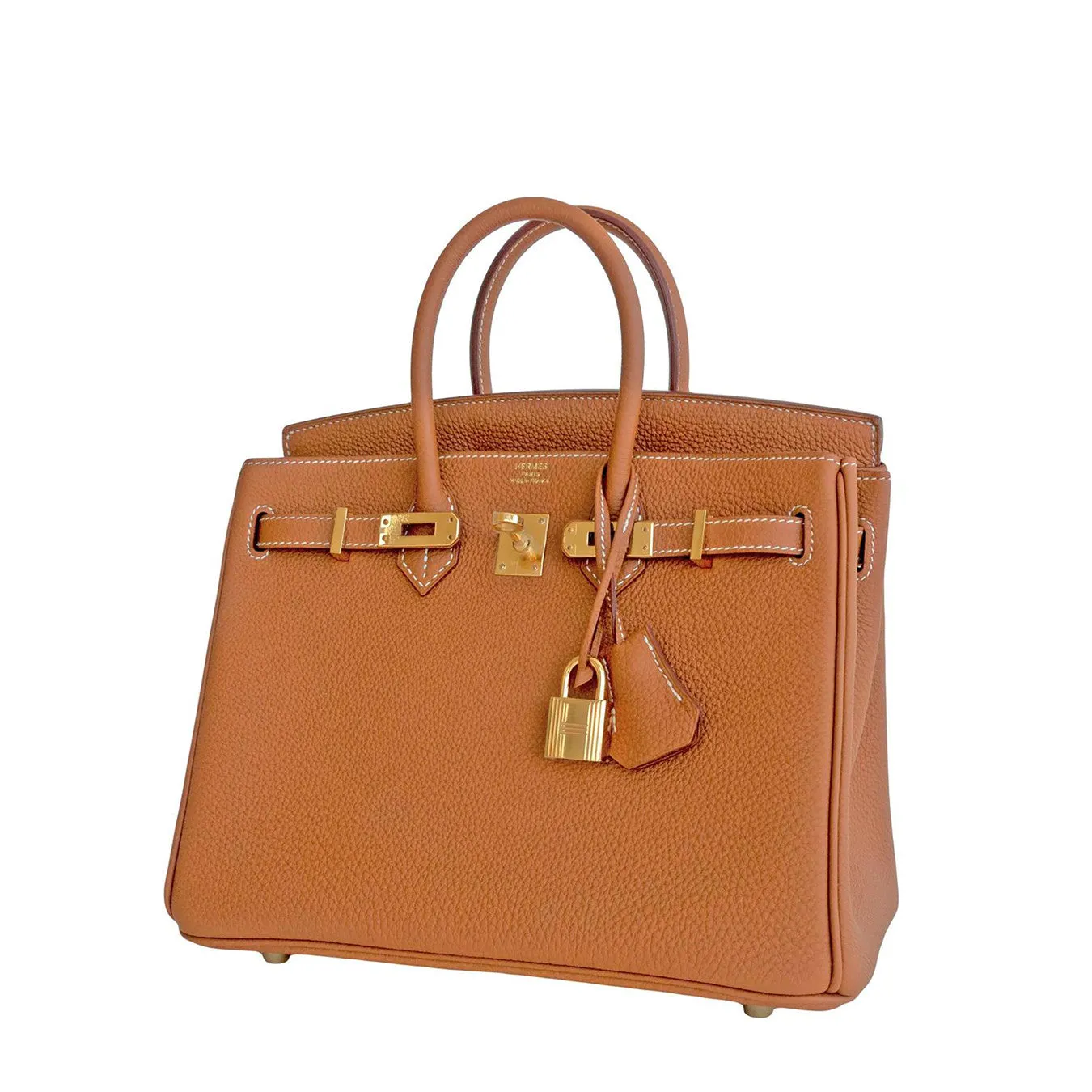 Hermes Gold Baby Birkin 25cm Togo Gold GHW Satchel Jewel