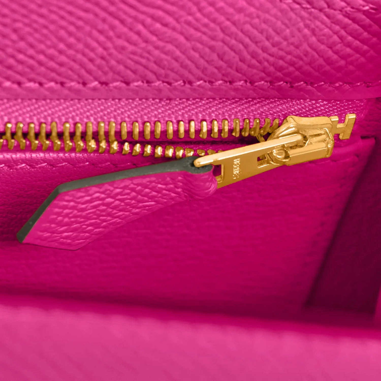 Hermes Kelly 25 Rose Pourpre Pink Epsom Sellier Bag Gold